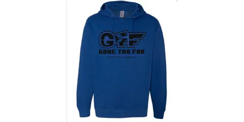 Royal Blue Hoodie with Black Logo